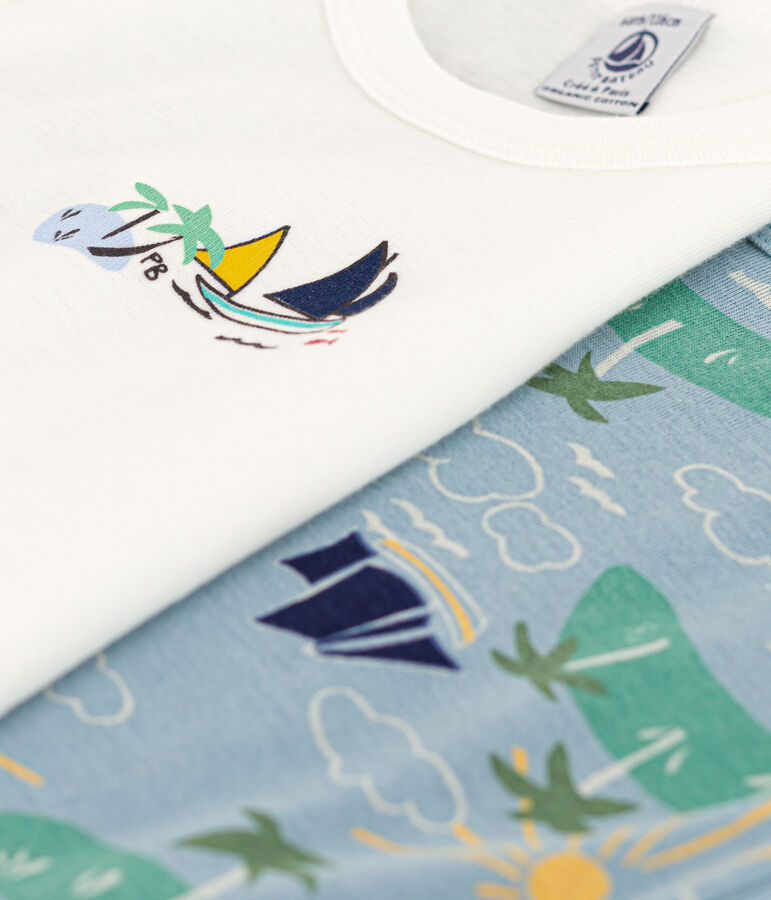 Juego de 2 camisetas de tirantes de algod&oacute;n de explorador para ni&ntilde;o variante 1