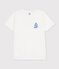 Camiseta unisex lisa de algod&oacute;n de manga corta blanco