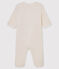 Mono pijama de bebé de ositos de tejido polar blanco MARSHMALLOW
