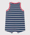 Mono Petit Bateau X Snoopy de punto ligero para bebé azul MEDIEVAL/blanco MULTICO