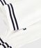 Blusa infantil lisa de manga larga de popelina de algodón blanco ECUME