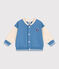 Chaqueta teddy colorblock de algodón para bebé azul ALASKA/ AVALANCHE