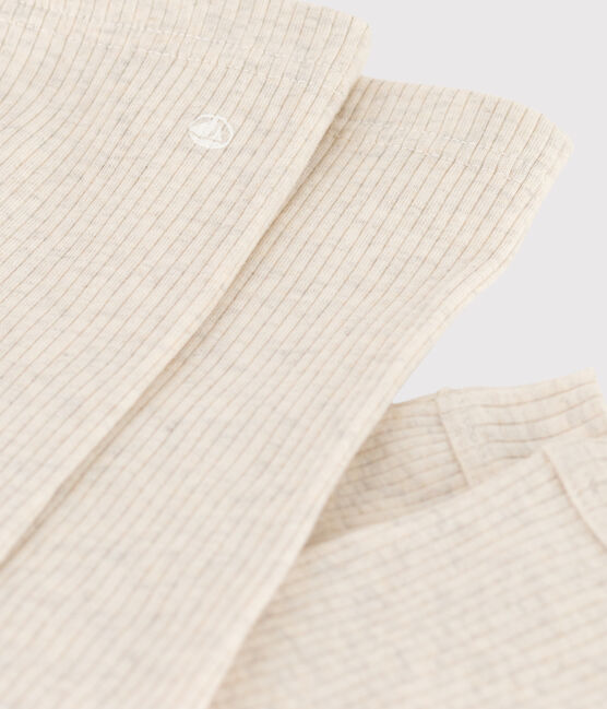«Leggings» de punto calado de bebé beige MONTELIMAR CHINE