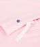 Pijama de algod&oacute;n a rayas de pernera ancha para mujer rosa/blanco