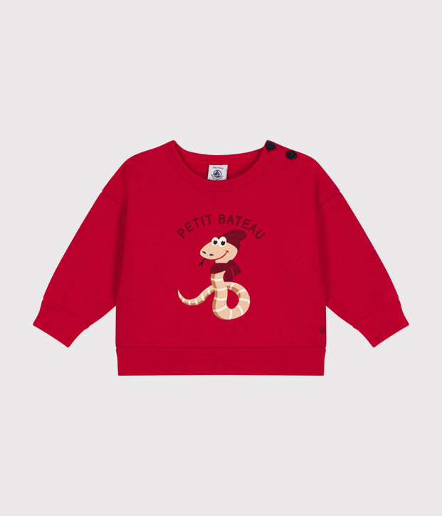 Sudadera de felpa para beb&eacute; rojo