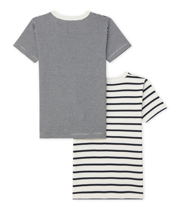 Par de camisetas manga corta para ni&ntilde;o multicolor