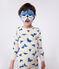 Pijama disfraz infantil de algodón con estampado de morsas blanco AVALANCHE/ MULTICO