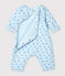 Mono largo de bebé unisex azul FRAICHEUR/blanco MULTICO