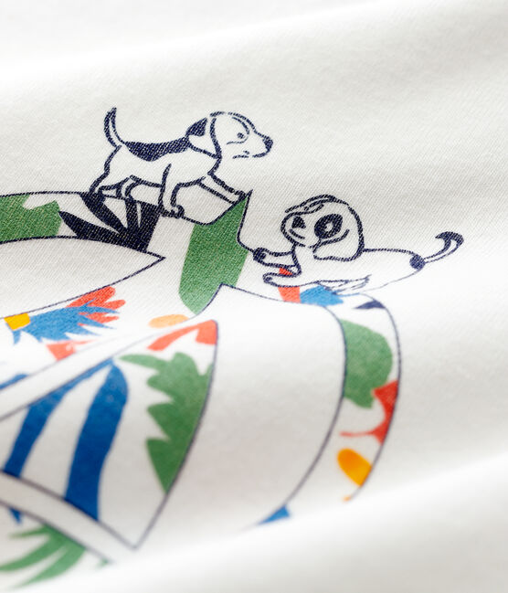Sudadera de algodón de bebé. blanco MARSHMALLOW