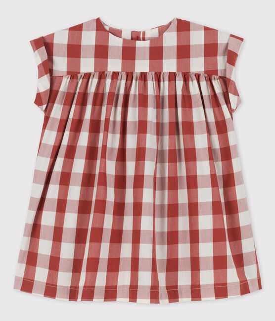 Vestido de popelina de Vichy para bebé OMBRIE/ AVALANCHE