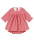 Vestido de manga larga y braguita bloomer vichy