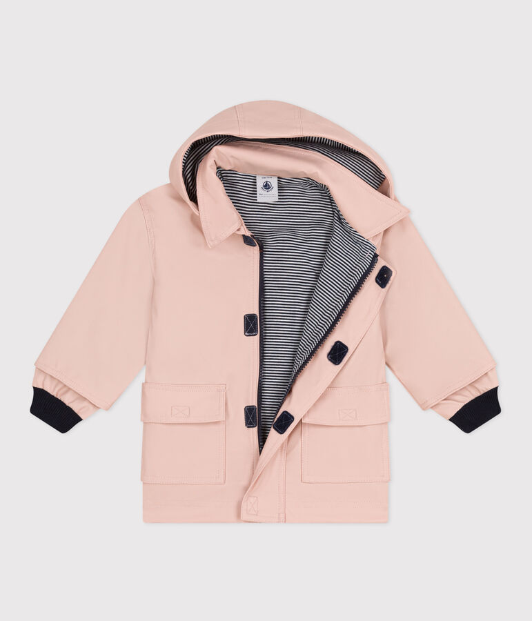 Chubasquero emblem&aacute;tico de beb&eacute; rosa