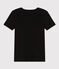 Camiseta Iconique de manga corta de punto liso para mujer negro BLACK