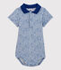 Body con cuello polo de algodón de bebé niño