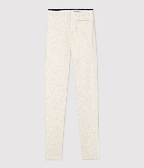 Jeggings de algodón de elastano de niña beige MONTELIMAR CHINE