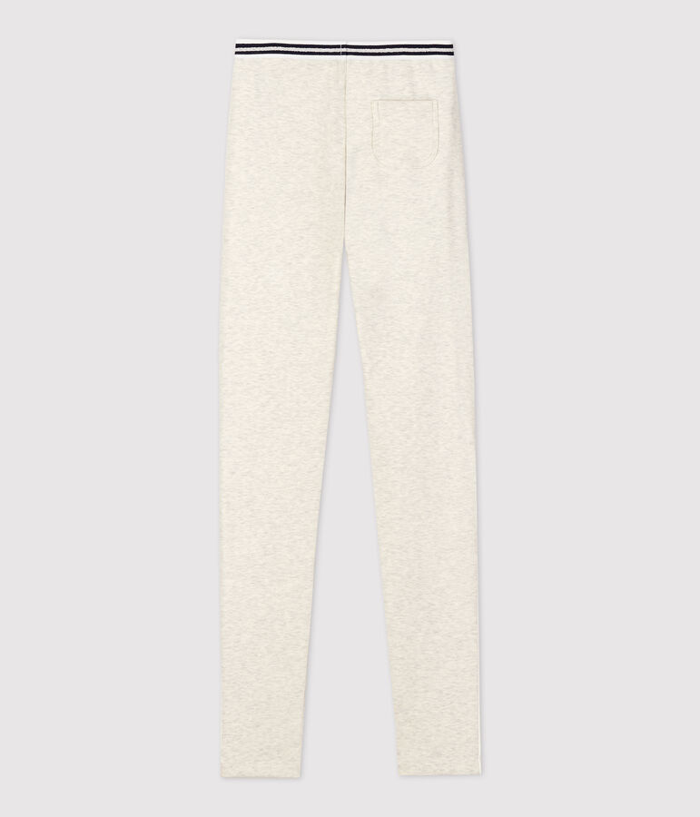 Jeggings de algod&oacute;n de elastano de ni&ntilde;a beige