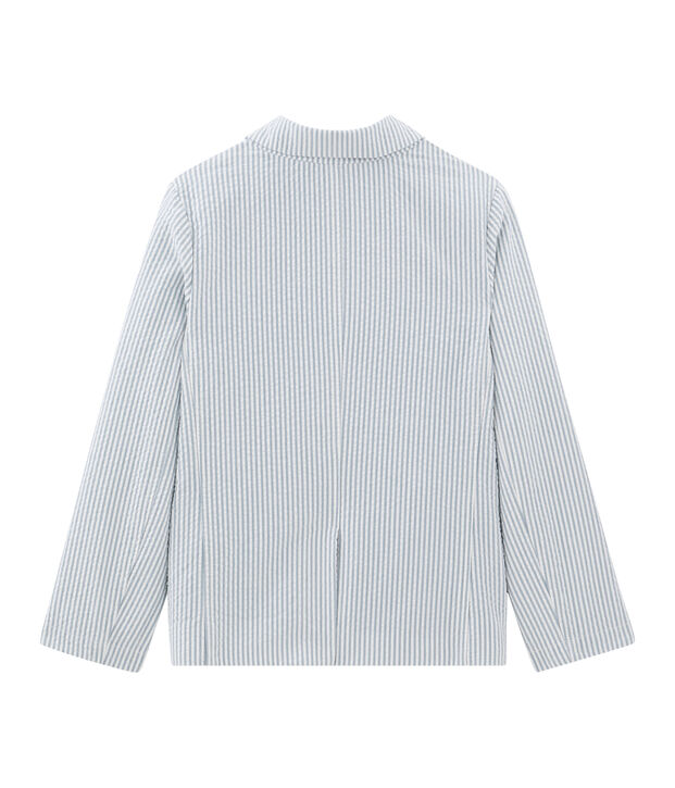 Chaqueta infantil para ni&ntilde;o azul/blanco