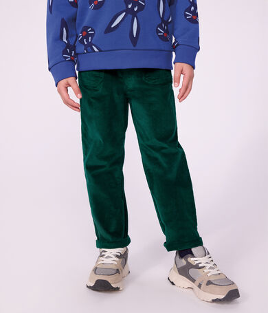 Pantal&oacute;n infantil recto de terciopelo
