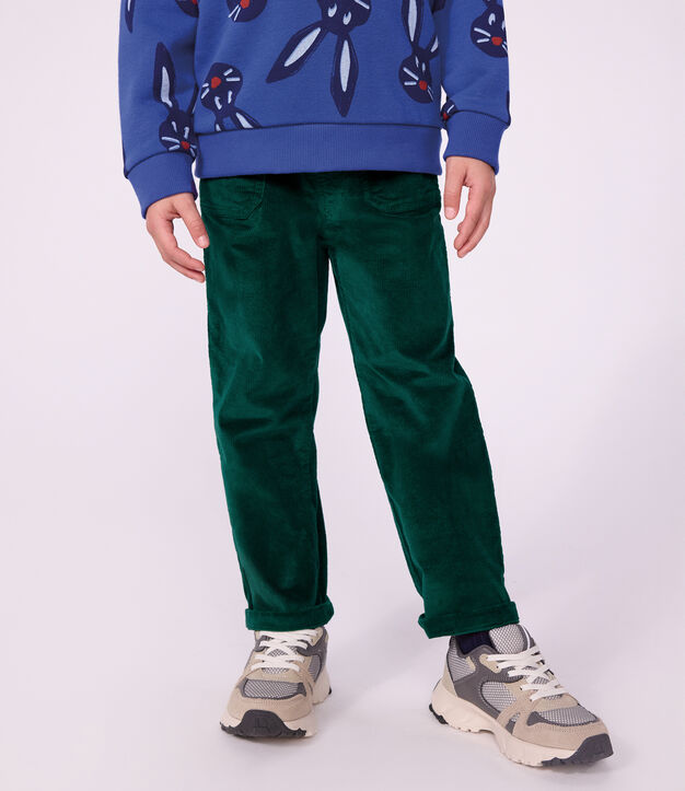 Pantal&oacute;n infantil recto de terciopelo TREE