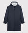 Chubasquero largo y ligero de material reciclado unisex azul SMOKING