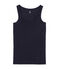 Camiseta sin mangas de lino para mujer azul SMOKING