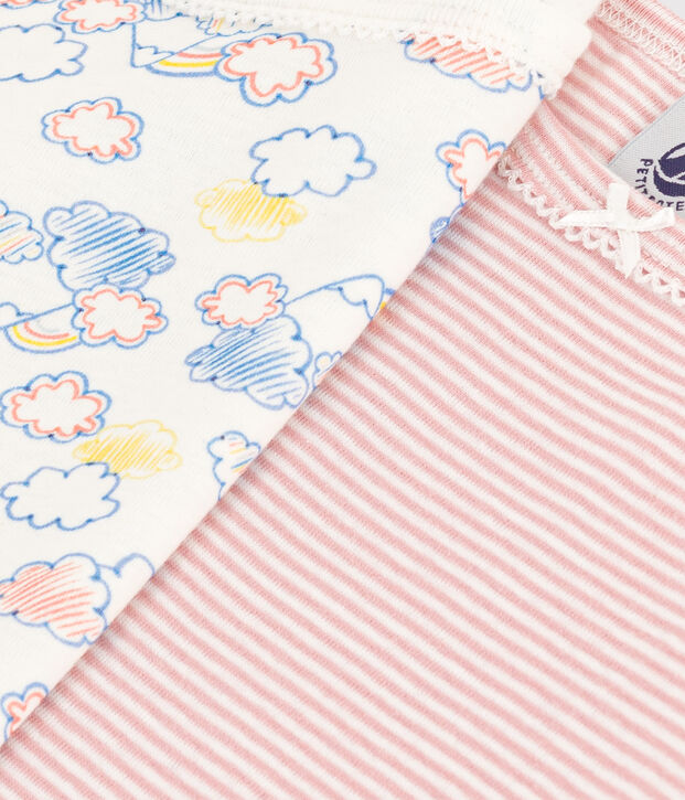 Juego de 2 camisetas de tirantes de algod&oacute;n con arco&iacute;ris para ni&ntilde;os multicolor