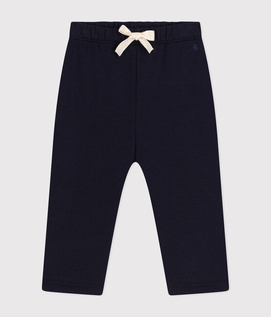 Pantalón de felpa para bebé azul SMOKING