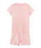 Pijama corto de punto para niña blanco MARSHMALLOW/rosa ROSAKO