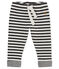 Pantalón a rayas para bebé niño negro CITY/blanco MARSHMALLOW