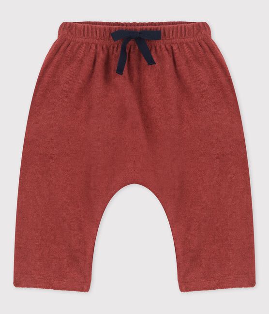Pantalón de estilo saragüelles de rizo de bebé marron OMBRIE