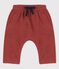 Pantalón de estilo saragüelles de rizo de bebé marron OMBRIE