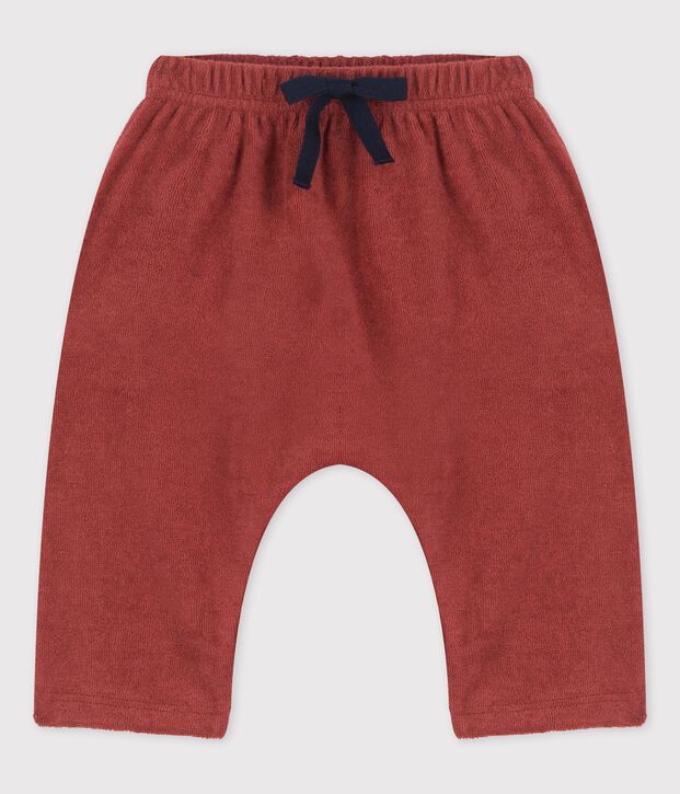 Pantal&oacute;n de estilo sarag&uuml;elles de rizo de beb&eacute; marron