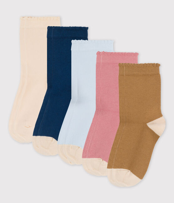 Juego de 5 pares de calcetines de niña variante 1