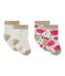 Lote de 2 pares de calcetines bebé niña blanco LOT