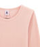Camiseta de manga larga en lana y algodón rosa JOLI