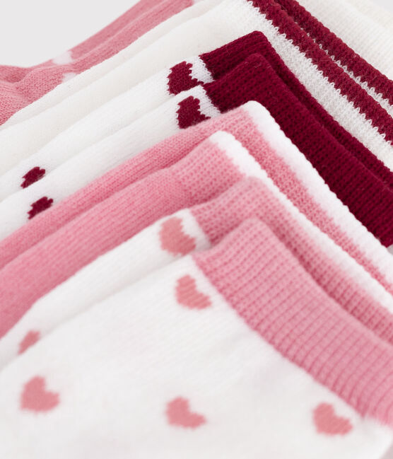 5 pares de calcetines con estampado de corazones para bebé variante 1