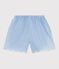 Shorts infantiles de algod&oacute;n liso azul