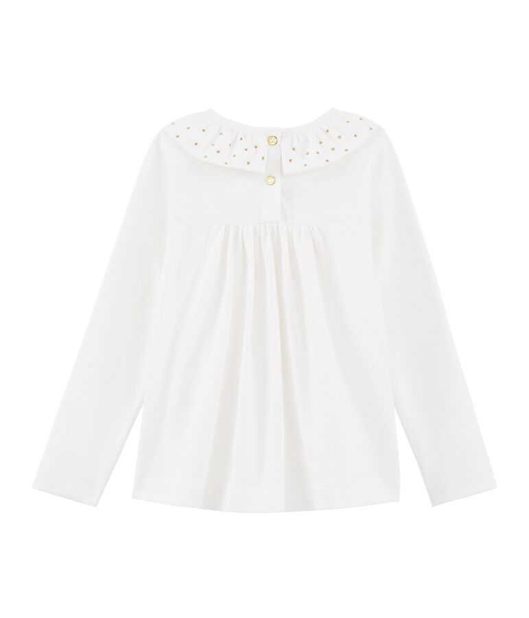 Blusa de ni&ntilde;a blanco MARSHMALLOW