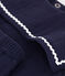 Conjunto de dos piezas de algodón con detalles marinos para bebé azul SMOKING