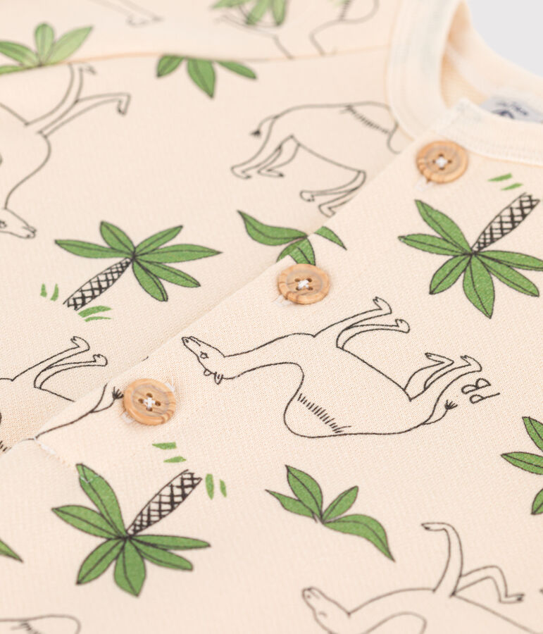 Mono corto estampado de mulet&oacute;n para beb&eacute; blanco AVALANCHE/ MULTICO