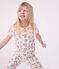 Pijama pirata infantil de algodón con estampado de flores rosa FLEUR/blanco MULTICO