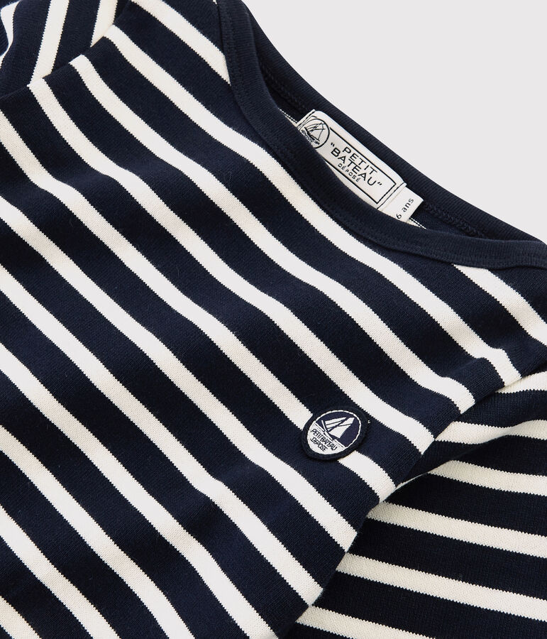 Marinera de punto de ni&ntilde;a/ni&ntilde;o azul/blanco