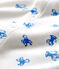 Pelele de bebé de algodón orgánico blanco MARSHMALLOW/azul BRASIER