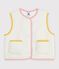 Chaleco infantil liso de borreguito MILK