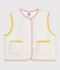 Chaleco infantil liso de borreguito MILK