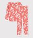 Pijama snugfit hawaiano de algodón de niña