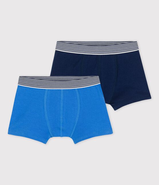 Juego de 2 bóxers de algodón y elastano para niño variante 1