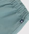 Pantalón liso de algodón y lino para bebé verde PAUL