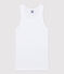 Camiseta de tirantes emblemática de algodón de mujer blanco ECUME
