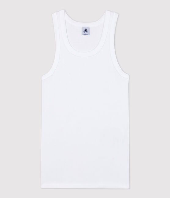 Camiseta de tirantes L'ICONIQUE de algodón biológico de mujer blanco ECUME